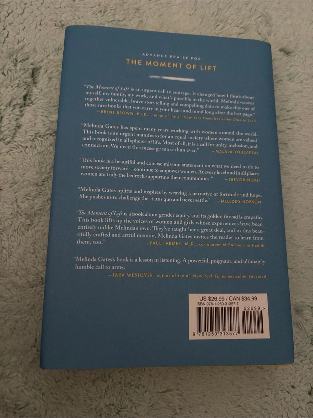 The Moment of Lift Hardcover book